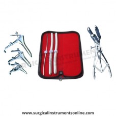 Hegar uterine dilator 3 pieces set,3-4, 11-12, 13-14, mathieu speculum, grave 3pcs